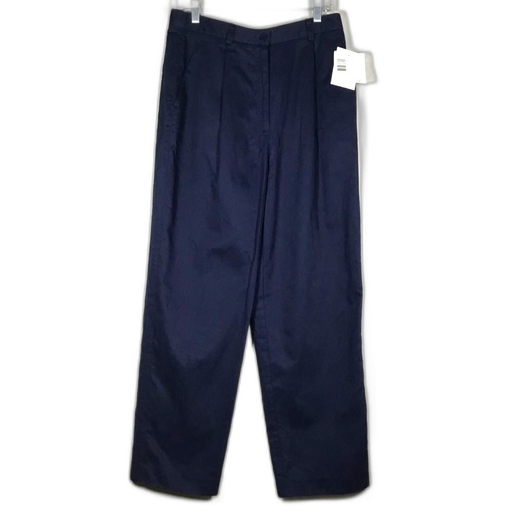 NWT navy blue lightweight corduroy Liz Claiborne sports pants waist 32" 14P